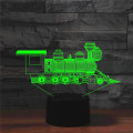 Miniatyrbillede 2 af 8: WJ 3D Lokomotiv Fjernbetjening 16 Farve Natlys Illusion Akryl LED Bordlampe Sengelampe Børns Soveværelse Skrivebordsdekoration Fødselsdagsgaver Legetøj til Børn