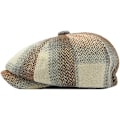 Miniatyrbillede 2 af 4: Mænds Klassisk Newsboy Flat Cap Gatsby Ivy Cabbie Hat, khaki