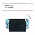 Miniatyrbild 2 av 2: Dockningsbar skyddande väska för Nintendo Switch, söt mjuk TPU slim case cover för NS-konsol och Joy-Con-kontroller