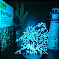 Miniatyrbillede 1 af 7: WJ Arataki Itto 3D Illusion Anime Lampe Akryl Lampara Soveværelse Dekoration Bordlampe Manga Fødselsdagsgaver 3D Optisk Illusion Nattelys PXJD Hara-kami