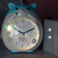 Miniatyrbild 4 av 4: Växande väckarklockor för sovrum, tecknad väckarklocka Hamster väckarklocka nattlampa, student barn heminredning skrivbordsklocka (gul)