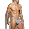 Pikkukuva 3 / 7: Miesten urheilullinen tukialushousu Stretch-alusvaatteet Mesh Jock Strap Multipack White + Wooden Grain grey