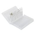 Miniatyrbild 3 av 11: 10 st / set legering stål nagelkonst borr polerhuvud kit nagelborrmaskin tillbehör 06#