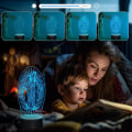 Miniatyrbilde 2 av 8: Jomfru Maria-gaver, WJ 3D Vår Frue nattlys illusjonshologramlampe 16 fargeskiftende med fjernkontroll + timer, LED beste bursdagskristne gave