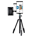 Miniatyrbild 7 av 11: PULUZ Telefon Smartphone Video Bur Stabilisator Rig Stativfäste för LED-lampa Mikrofon