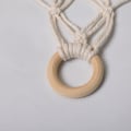 Miniatyrbilde 4 av 5: Oppbevaringsnett for utstoppede dyr, leketøy oppbevaringsnett hengekøye arrangørnett, barnehage møbler Boho plysjnett Makrame for soverom lekerom-Beige