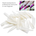 Miniatyrbild 8 av 11: 500 Tips Falska Nagel Färg Display Tips Plast Övning Tips Sticks Manikyr Verktyg Naturlig Färg