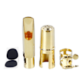 Miniatyrbild 1 av 11: Alto Saxofon Munstycke Guld Färg Metall Multifunktionell Sax Munstycke Kit för Övning 6C