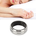 Miniatyrbild 11 av 11: Smart Health Ring Fitness Tracker Bluetooth för sömnövervakning Stegräknare Hälsospårning IP68 Vattentät för Android för IOS Silver Storlek 9