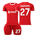 Miniatyrbillede 1 af 2: 2023-2024 Liverpool Børnefodbolddragt Sæt-Nr.27 DARWIN#20 No.27 DARWIN #20