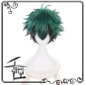 Miniatyrbillede 4 af 4: Wigs My Hero Academia Midoriya Idku grøn sort gradient cosplay paryk