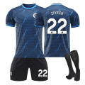 Miniatyrbild 1 av 2: 23/24 Chelsea borta barnfotbollströja med strumpor 22 ZIYECH barnstorlekar24