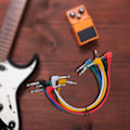 Miniatyrbild 7 av 10: 6 st Effektpedal Audio Plug Patch Kabel Sladd Vinkel för Basgitarr