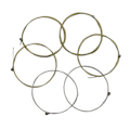Miniatyrbilde 9 av 11: Akustiske gitarstrenger i messing, standard, lette, 6 strenger, erstatningsstrenger for gitar