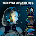 Miniatyrbilde 5 av 7: Kablet Gaming Headset, Kablet PC Headset for Xbox One, PS5, PS4, Bærbar PC, Switch, H2 Over-Ear Gaming Hodetelefoner med Støydemping Mi