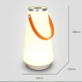 Miniatyrbilde 4 av 5: Bærbar LED-bordlampe for utendørs bruk, 1500 mAh batteridrevet, oppladbar, trådløs bordlampe, berøringsdimmbar bærbar terrasse
