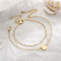 Miniatyrbild 5 av 5: Wekity Delikat Guld Armband för Kvinnor, Justerbart Skiktat Armband, Oval Kedja Guld Armband Dam Smycken