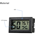Miniatyrbillede 5 af 5: 4-pak Mini Digital Elektronisk Temperatur Fugtighedsmåler Måler Indendørs Termometer Hygrometer LCD Display Fahrenheit (℉) til Humidorer, Drivhus, G