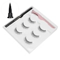 Pikkukuva 8 / 11: Itseliimautuva Eyeliner - Vesipohjainen Eyeliner - Tekokarvat - Pinsetit - Meikkityökalusarja (E57 Musta Laatikko)