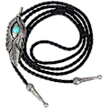 Miniatyrbild 5 av 7: Native American Bolo Tie Rodeo Cowboy Läderhalsduk Western Halsband Kostymtillbehör för Män, Kvinnor