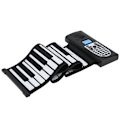 Miniatyrbild 5 av 11: Mjukt tangentbord piano 49-tangenters hoprullbar elektronisk multifunktionell förtjockad polyfon silikon