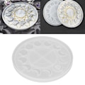 Miniatyrbilde 9 av 11: Månefasebrettform Lunar Eclipse Crescent Epoxy Resin Casting Molds for DIY Håndverk Smykkefremstilling Hjemmedekorasjon