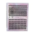 Miniatyrbild 2 av 11: 126 Clusters DIY Lash Extensions Kit D Curl Fluffy Individual Lash Extensions Kit med 3ml Lash Bond Dual End Tweezers Med Svart Do
