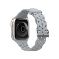 Pikkukuva 1 / 4: Kellohihna Apple iWatch 6/5/4/3/2/1 Generation SE Ontto Pitsi Kiinteä Silikoninen Hihna --- Pilviharmaa (38/40/41MM)