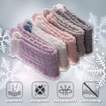 Miniatyrbilde 5 av 6: Myke Fuzzy Toesokker for Kvinner - Dyr, Myke, Varme, Søte, Mikrofiber, Koselige, Fluffy Vinterjulesokker (5 Par Ensfarget A)
