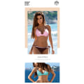 Miniatyrbild 6 av 7: Bikini Set Solid Color Tredelad Badkläder Populär Split Baddräkt 2 Delar med Bröstkudde Utan Stål Stöd Kvinnor