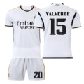 Miniatyrbilde 1 av 2: 23/24 Real Madrid Hjemmefotballdraktsett 15 VALVERDE XS