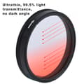 Miniatyrbillede 8 af 9: Universal gradueret farve neutral densitet linsefilter til OSMO/INSPIRE1 (gradient rød)