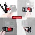 Miniatyrbild 7 av 11: Universell ryggsäcksklämma Justerbar axelväska Bälte Fast bas för GoPro Osmo Action-kamera