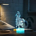 Miniatyrbild 7 av 7: 3D Nattlampa med 7 Färgväxlande Bas - Sval Nattlampa för Barn, Födelsedag, Jul, Semesterpresent (Lama Crackle Bas)