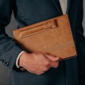 Miniatyrbilde 5 av 5: Pencil Sleeve Kompatibel med Apple Pencil (USB-C, 1. og 2. Generasjon) – Ekte Lær Apple Pencil Etui med Mikrofiberfôr tan