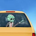 Pikkukuva 5 / 5: (2 kpl) Halloween-kauhu-pyyhkijän tarra Auton tarra Takalasin pyyhkijän tarra Kurpitsan pyyhkijän tarra (zombi-luuranko)