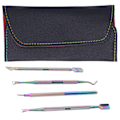 Miniatyrbild 2 av 11: 4-pack Dubbelsidig Nagelbands-Pusher i Rostfritt Stål, Nagelplaneringsverktygssats