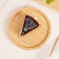Miniatyrbillede 8 af 8: Rund bambusbakke, træplader, træserveringsskål, charcuteriserings serveringsbræt til spisebord / sofabord, 7,9 tommer