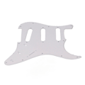Miniatyrbilde 4 av 11: PVC Gitar Pickguard 11 Monteringshull Scratch Resistance Plate SSS Guard Plate Erstatning for Strat ST Stil