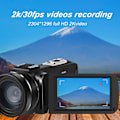Miniatyrbild 11 av 11: Ordro 2K 30FPS DV-videokamera 16x digital zoom 3 tum högdefinitions IPS-färgskärm nattvision infraröd videokamera