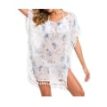 Miniatyrbilde 3 av 6: Wekity Kvinners Heklet Chiffon Duskkvast Badedrakt Strand Bikini Cover Ups for Badetøy (YT001)
