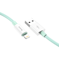 Miniatyrbillede 1 af 2: hoco. X68 ægte farve 2.4A opladningsdatakabel til iPhone Lightning nylon flettet kabel