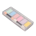Miniatyrbillede 6 af 11: Spejleffekt Neglepulver Hjemmesalon DIY Delikat 6 Farve Metallic Neglekunstpulver med Applikator