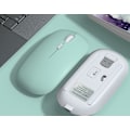 Miniatyrbillede 1 af 2: Bluetooth-mus dual-mode trådløs 2.4G opladningsmus til mobiltelefon ipad spil gaming single-mode mus, lysegrøn