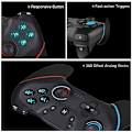 Miniatyrbillede 3 af 5: Switch Pro Trådløs Bluetooth Controller Gamepad