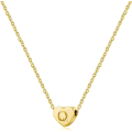 Miniatyrbillede 1 af 3: Tiny Heart Initial Halskæder til Kvinder Piger, 14K Guldbelagt Håndlavet Hjerte Vedhæng Bogstav Halskæde, Initial Hjerte Choker Halskæde til Teenagere Piger