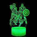 Miniatyrbilde 4 av 7: WJ 3D Illusion Nattlys LED Skrivebordslampe Berøringskontroll 7 Fargeendring for Hjemmedekorasjoner eller Feriebarnas Gaver hjältar