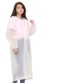 Miniatyrbillede 4 af 4: EVA Voksen Bærbar Regnfrakke Regn Poncho med Hætter og Ærmer