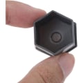 Miniatyrbilde 2 av 3: 20 stk. sorte hjulmutterbeskyttelse til bilstyling, automatisk navskruebolthætte, dækbeskytter, 19 mm plast + fjernelsesværktøj