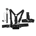 Miniatyrbild 4 av 11: 3 i 1 Universal Action Camera Tillbehör Set Kit för Gopro6 5/4/3/2 Cykling Skidåkning